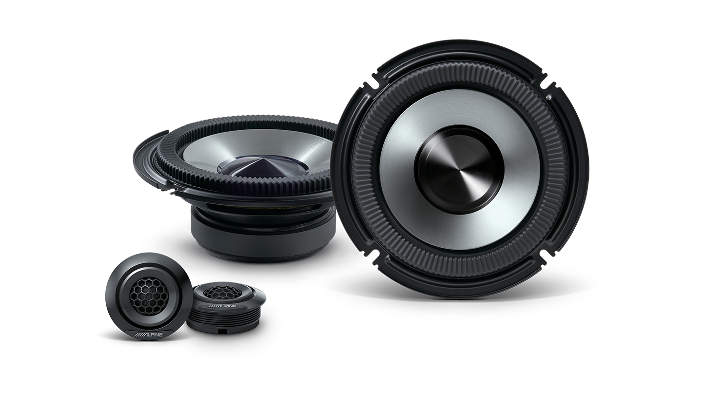 Alpine BRV-S65C BassRev 6-1/2″ 2-Way Audio Component Speaker System