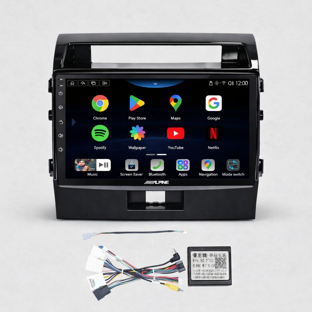 Toyota LandCruiser 200 Series (2007–2015) Head Unit Upgrade – Wireless CarPlay & Android Auto | Alpine 10"