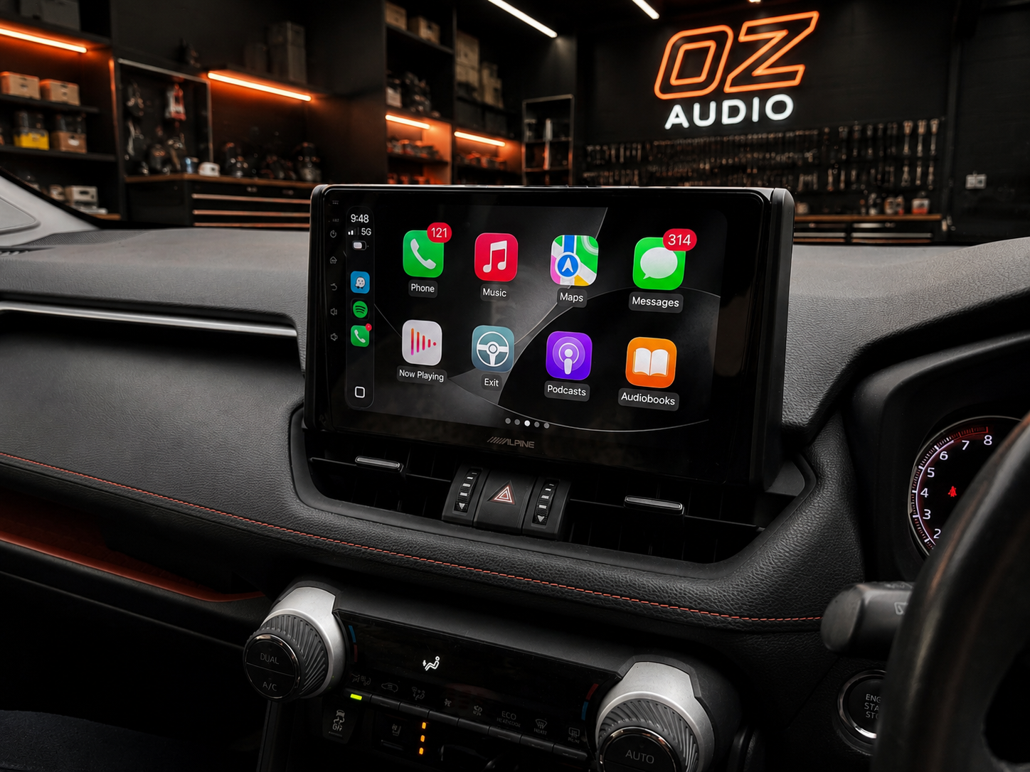 Toyota RAV4 2019–Present Wireless CarPlay Upgrade Kit (Alpine 10")