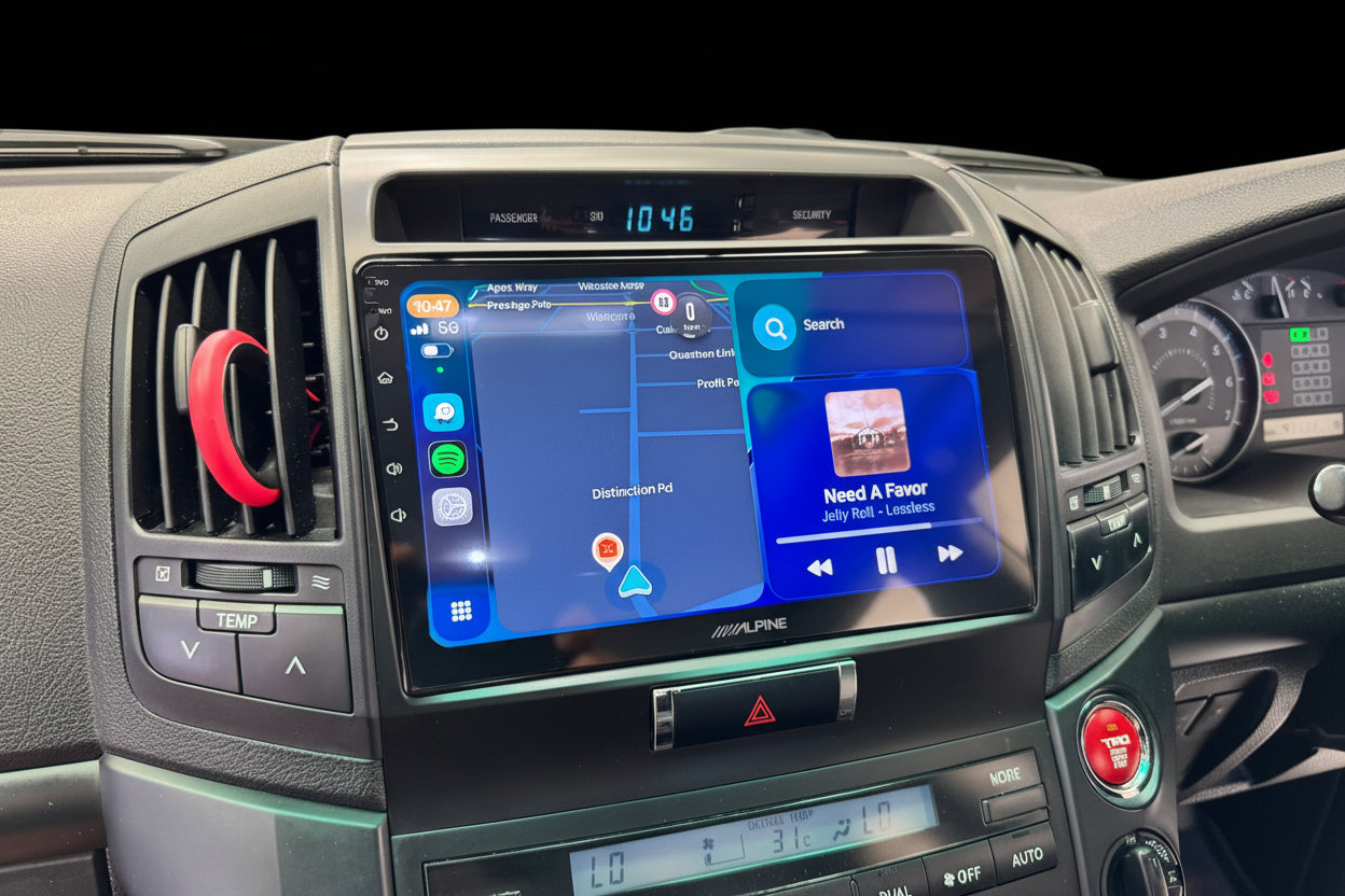 Toyota LandCruiser 200 Series (2007–2015) Head Unit Upgrade – Wireless CarPlay & Android Auto | Alpine 10"