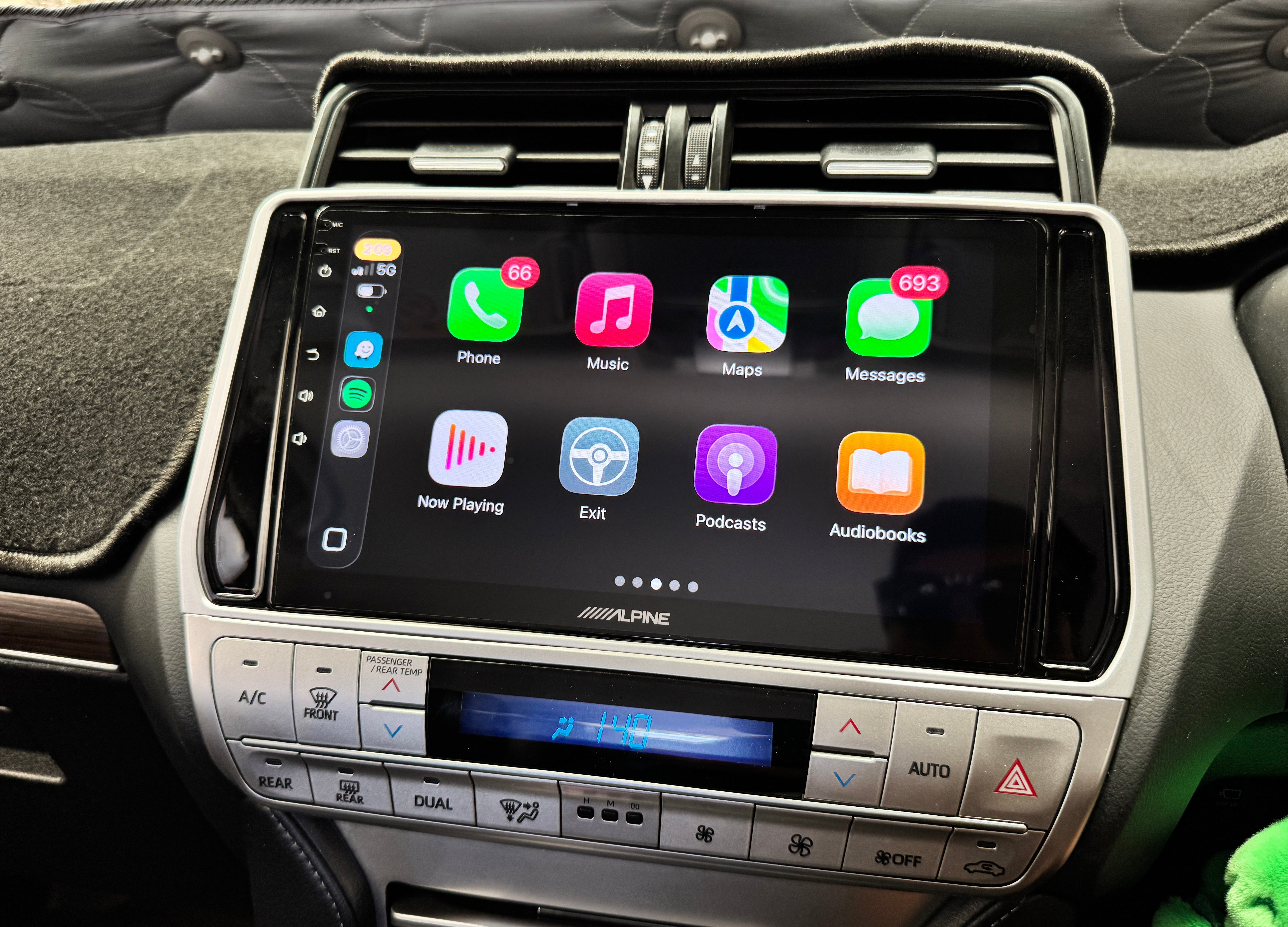 Toyota Prado 150 2018-2023 10.1" Fascia & Install Kit