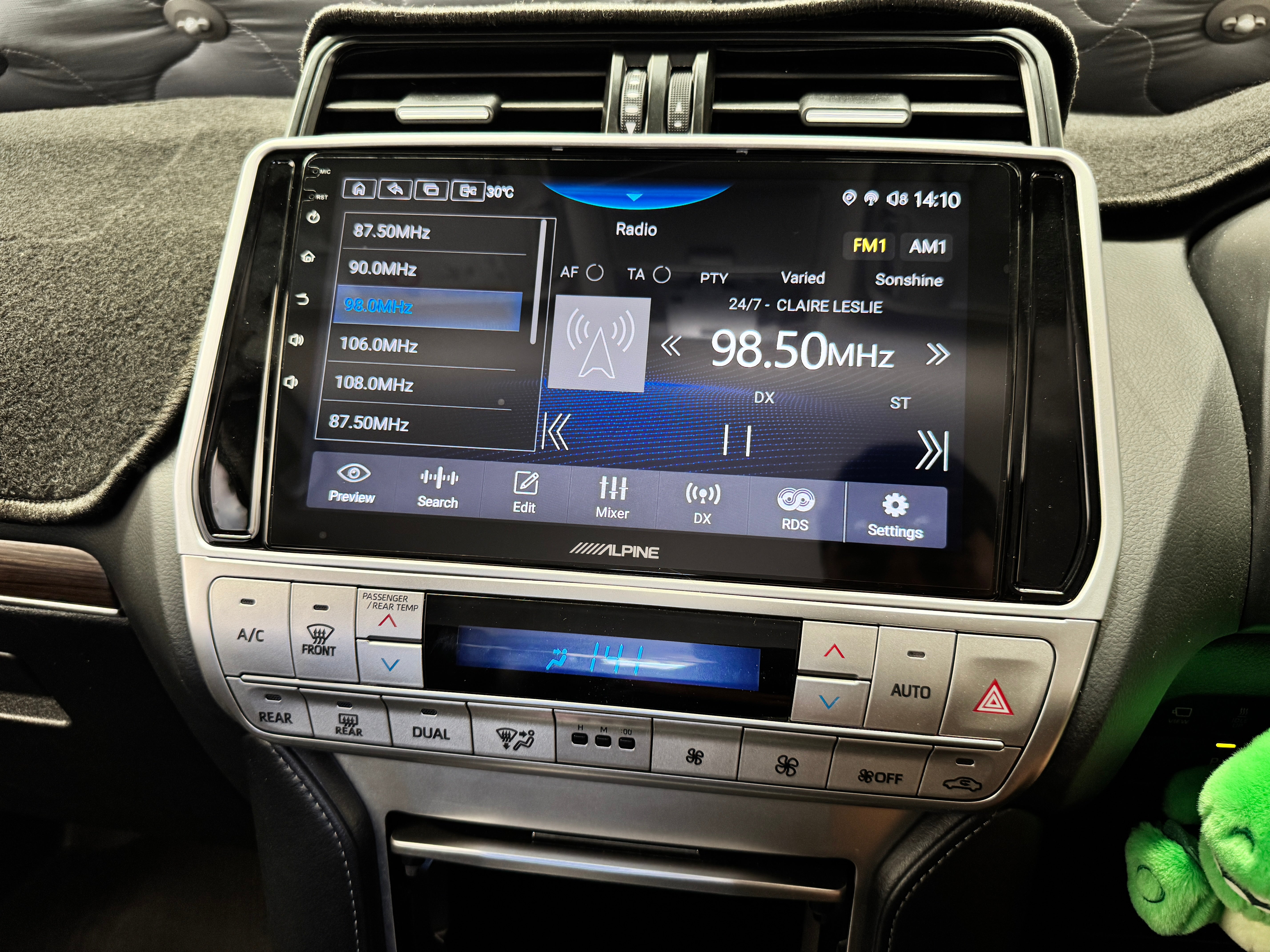 Toyota Prado 150 2018-2023 10.1" Fascia & Install Kit