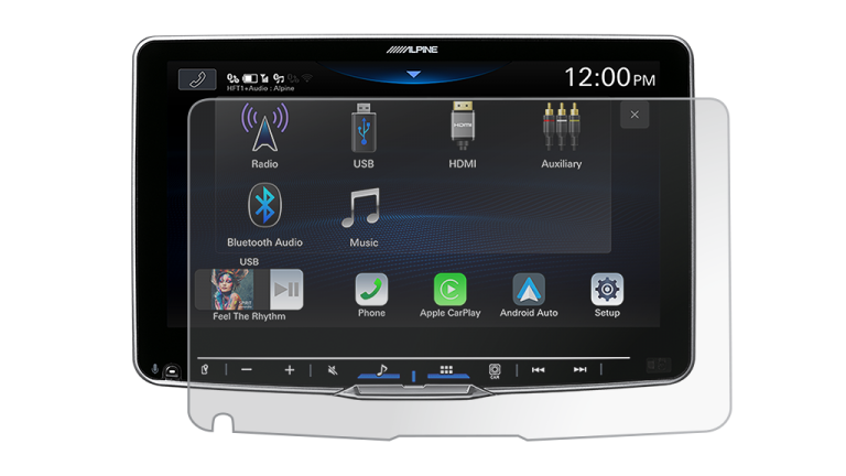 Anti-glare Protective Film for Alpine iLX-F509A Halo9 Receiver