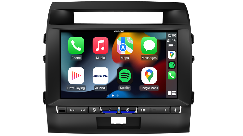 Alpine Premium Landcruiser 07'-15' GXL 200 Series 9" Perfect Fit Headunit - Wireless CarPlay, Android Auto, HDMI