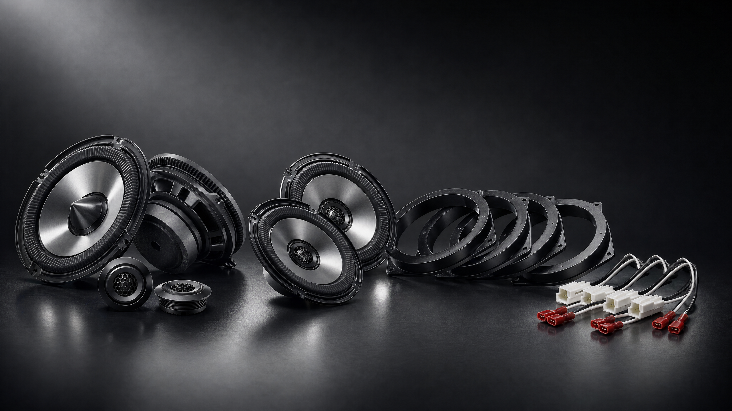 Alpine BassRev Speakers with Vehicle Specific Adaptors