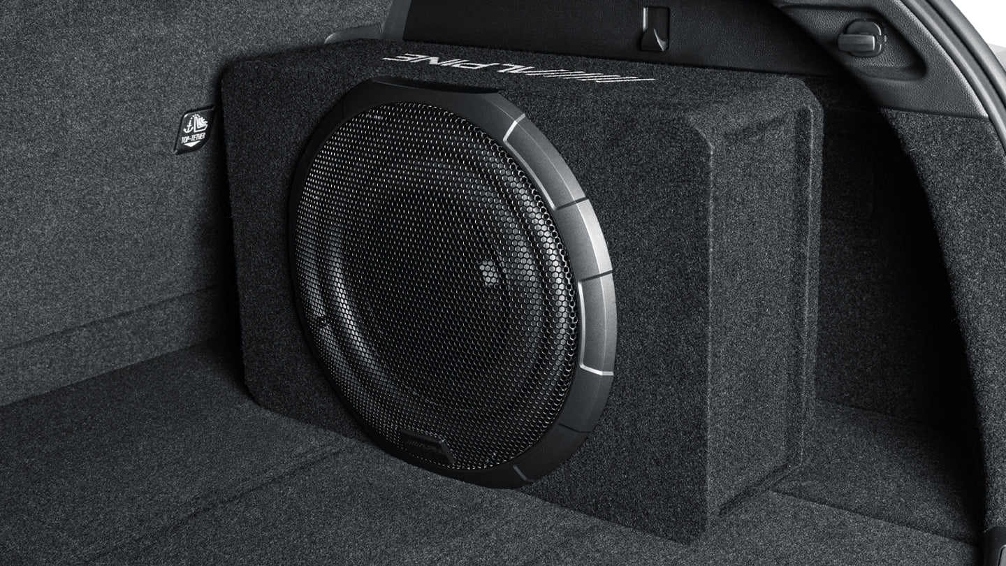 Alpine PWV-SB10 BassRev 10″ Slim-Line Powered Subwoofer