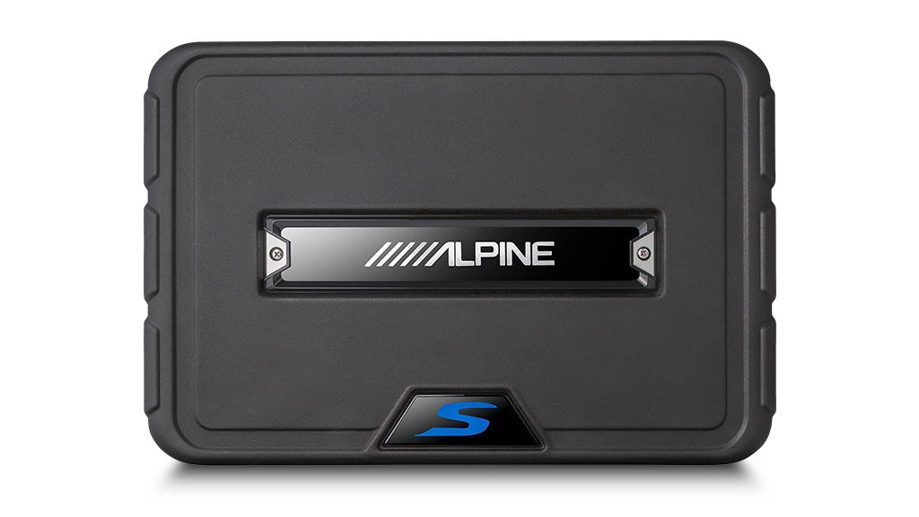 Alpine Single 10” S-Series 2Ω Shallow Preloaded Subwoofer Enclosure