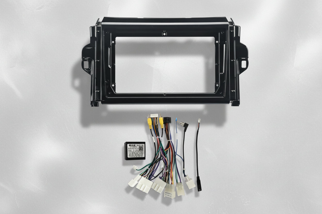 Toyota Fortuner 2015–2020 Head Unit 9" Fascia & Install Kit