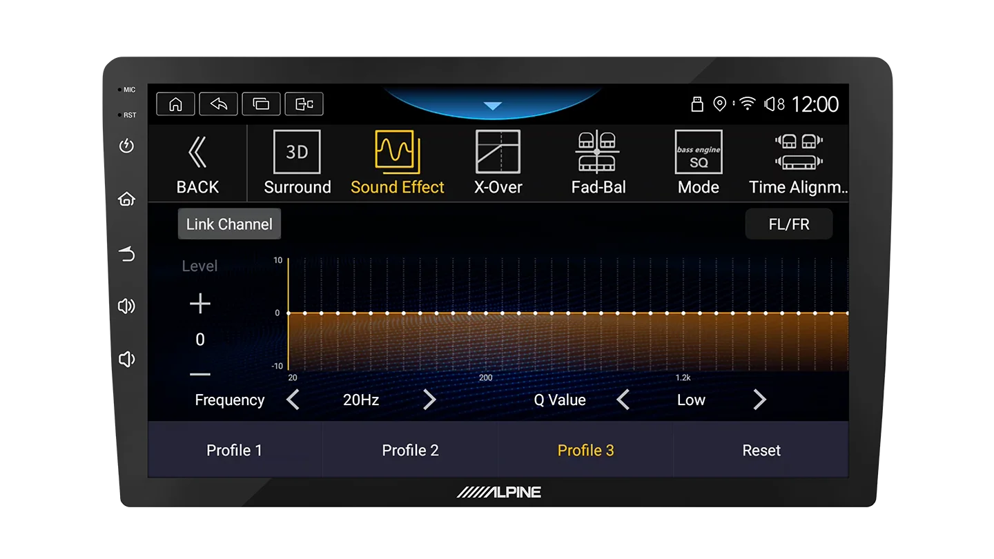 Alpine INE-AX809 — 9″ Intelligent Display Audio (CarPlay/Android Auto)