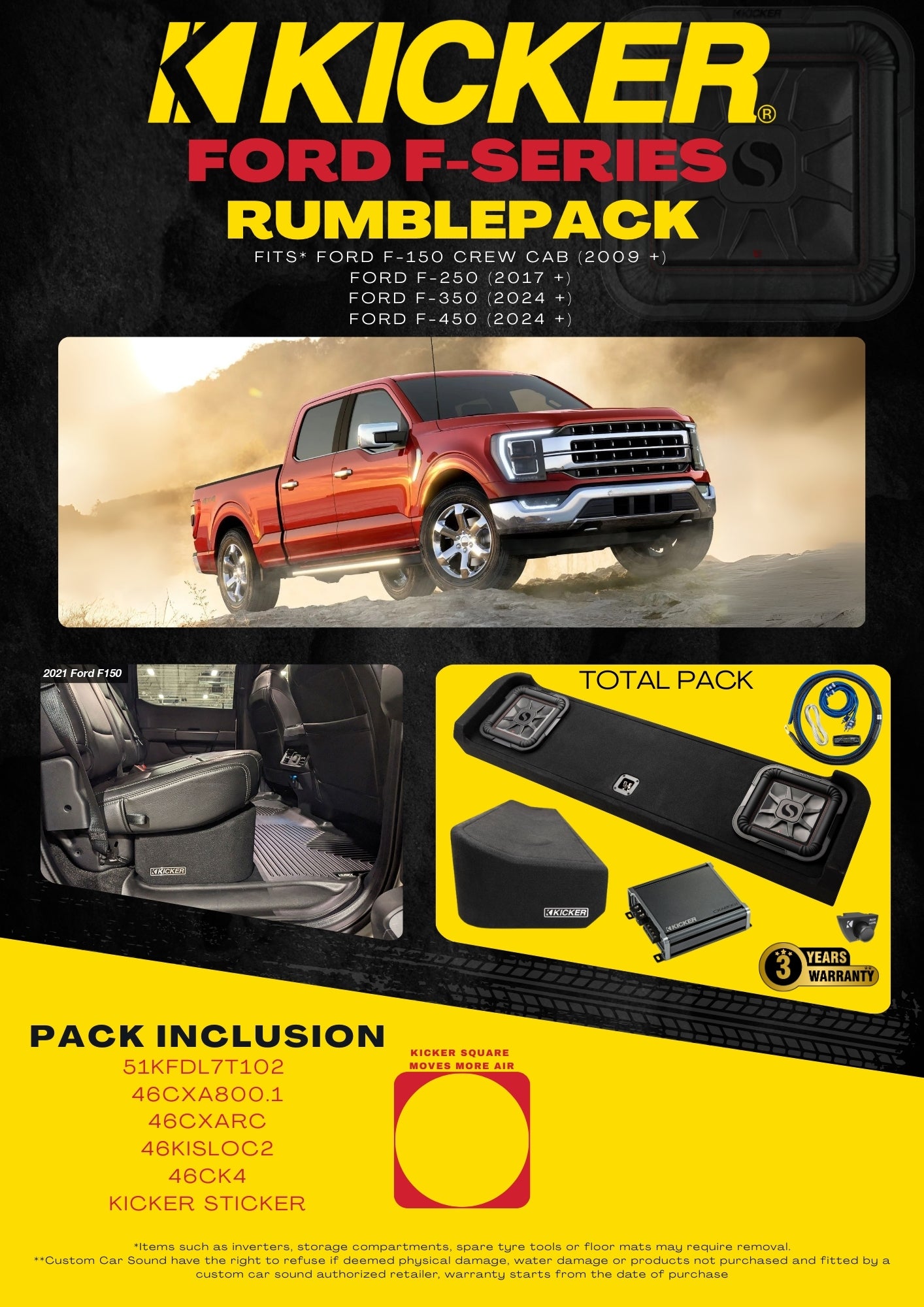 F-SERIES BASSPACK | Kicker Car Audio – Oz Audio Shop