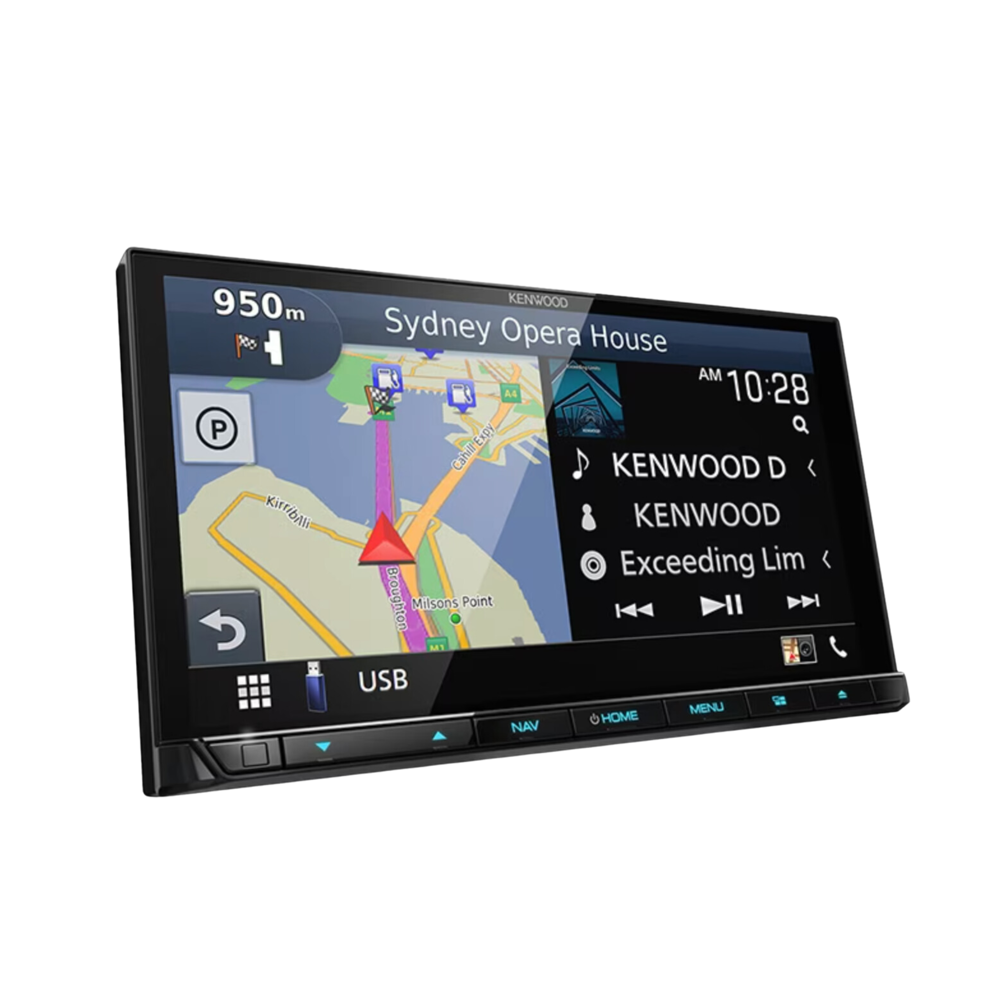 Kenwood DNX9190DABS 7" Double DIn, Navigation, Apple CarPlay, Android Auto, HDMI