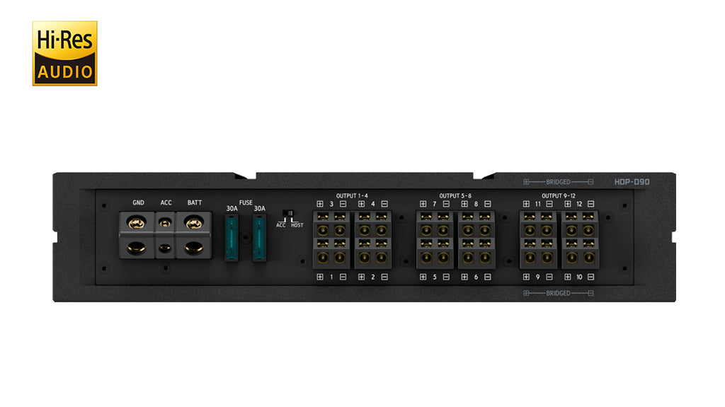 Alpine Status Hi-Res 14-channel Digital Signal Processor (DSP) with integrated 12-channel Amplifier