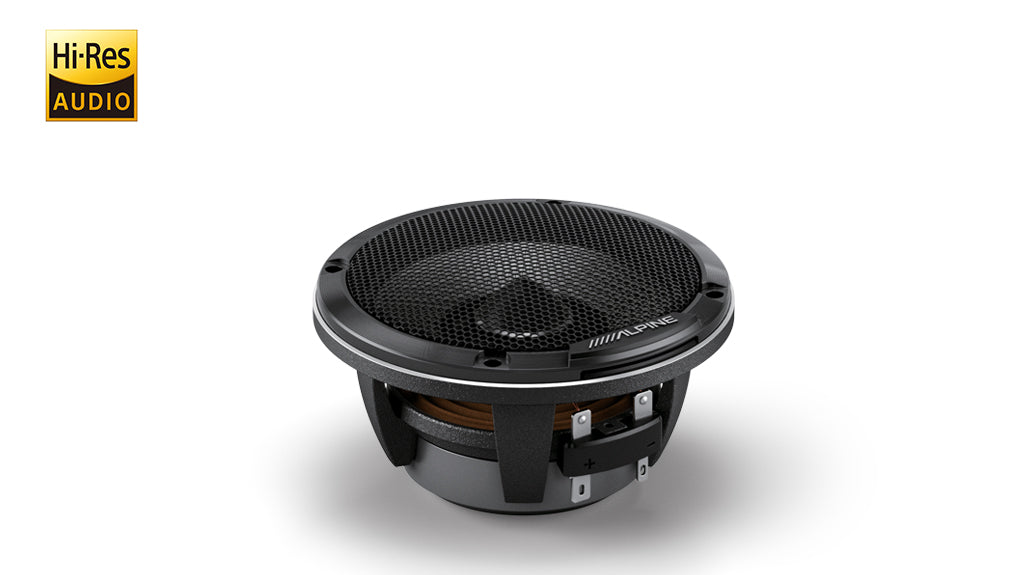 Alpine Status Hi-Res 6-1/2″ (16.5cm) 3-Way Slim-Fit Component Speaker Set