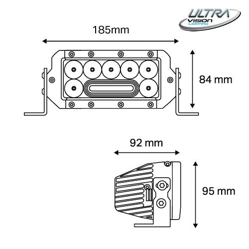 Ultra Vision Nitro Maxx LED 7" Light Bar