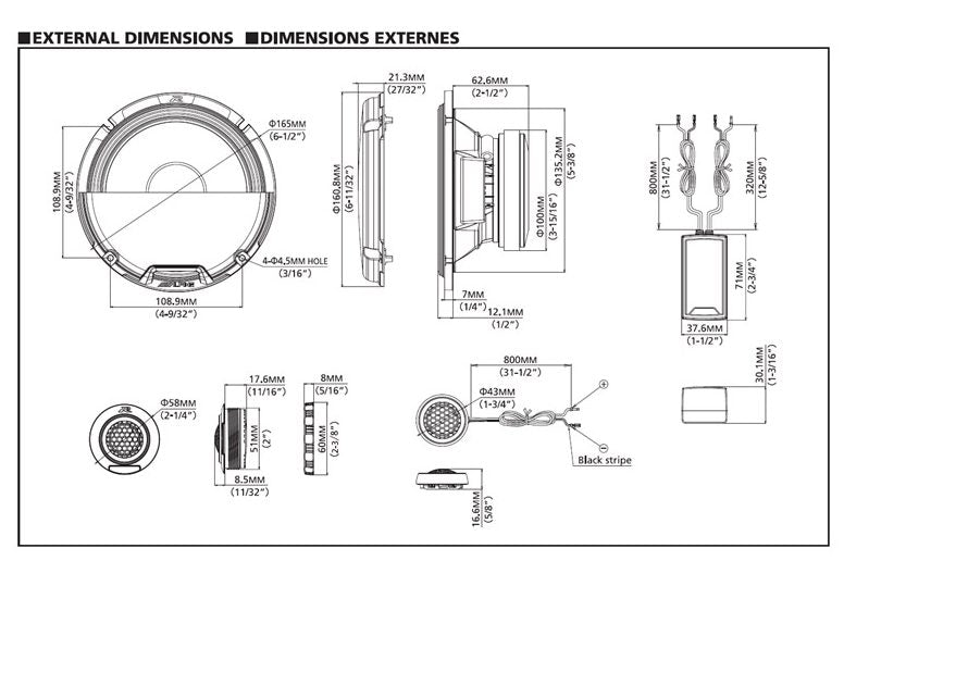 Alpine R2-S65C 6.5" Component Speakers