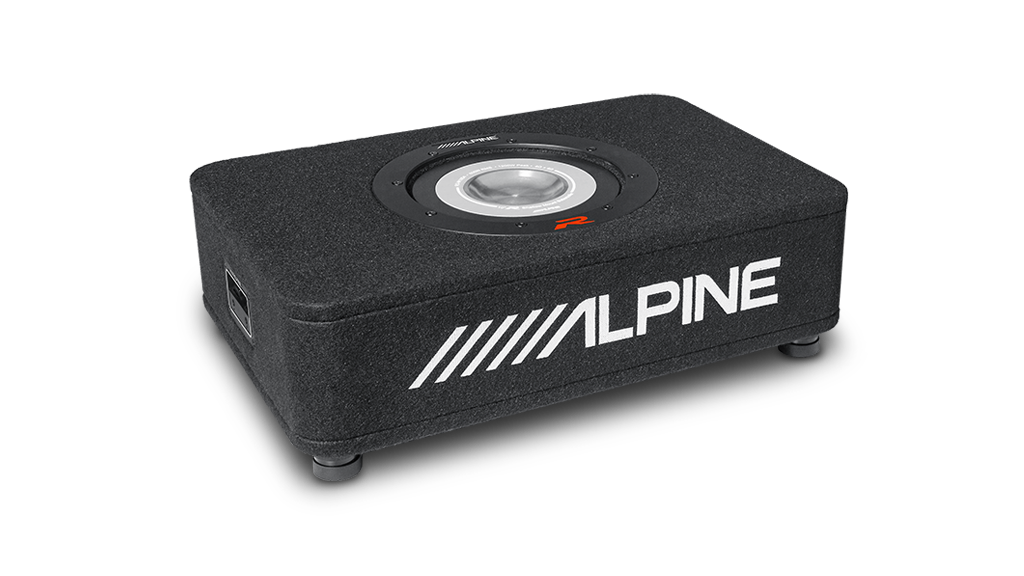 Alpine R-Series 10″ Shallow Profile Enclosure 2 Ohm Subwoofer