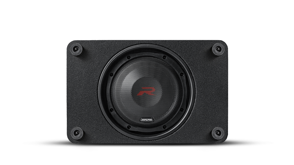 Alpine R-Series 10″ Shallow Profile Enclosure 2 Ohm Subwoofer