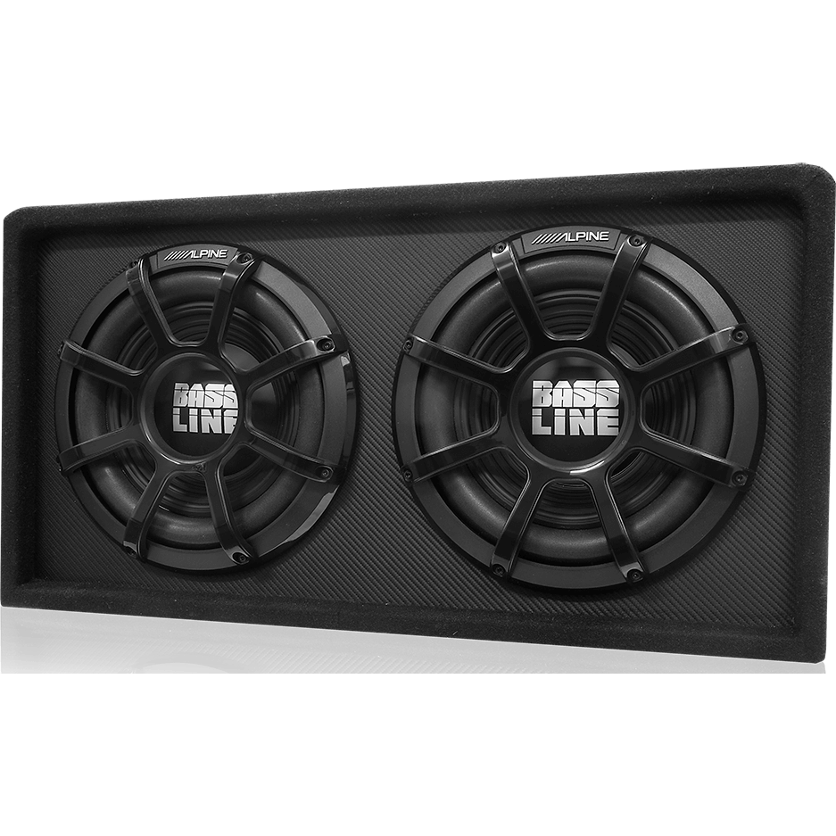 Alpine SBW-D12S4 Bassline Dual Subwoofer Box - Main Image