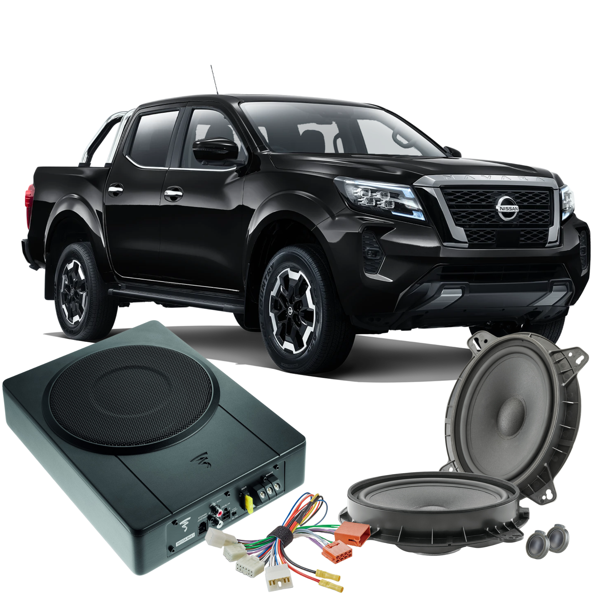 Focal Front Stage DIY Sound System - Underseat Sub + Front Speakers