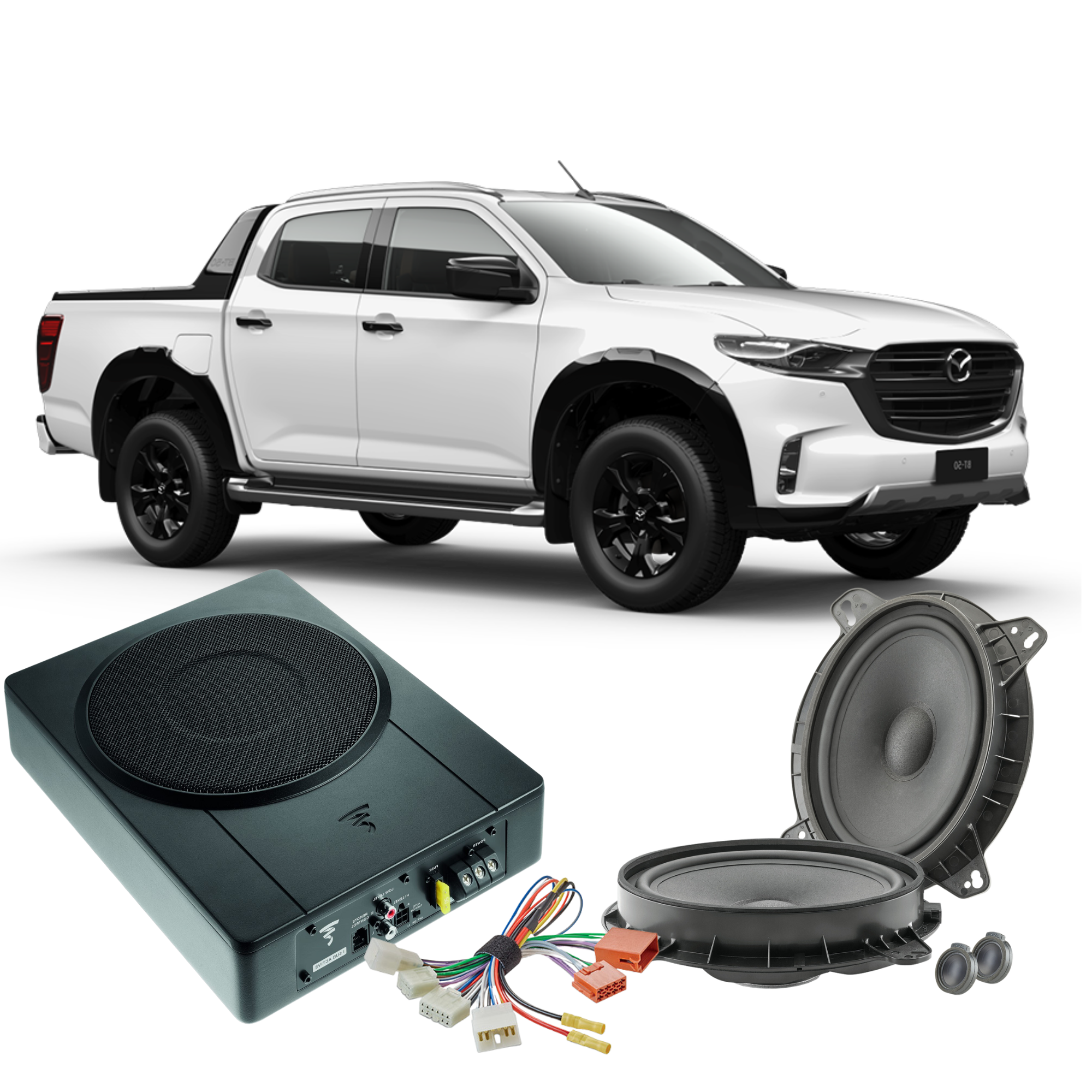 Focal Front Stage DIY Sound System - Underseat Sub + Front Speakers