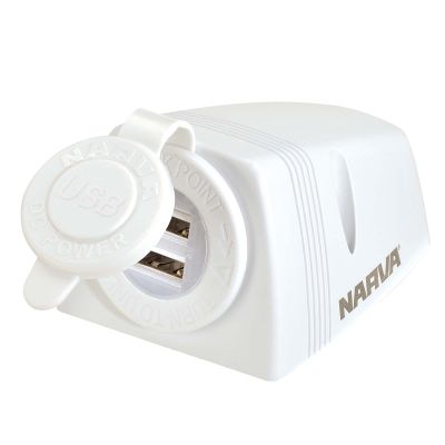 Narva Heavy-Duty Surface Mount Dual USB Socket