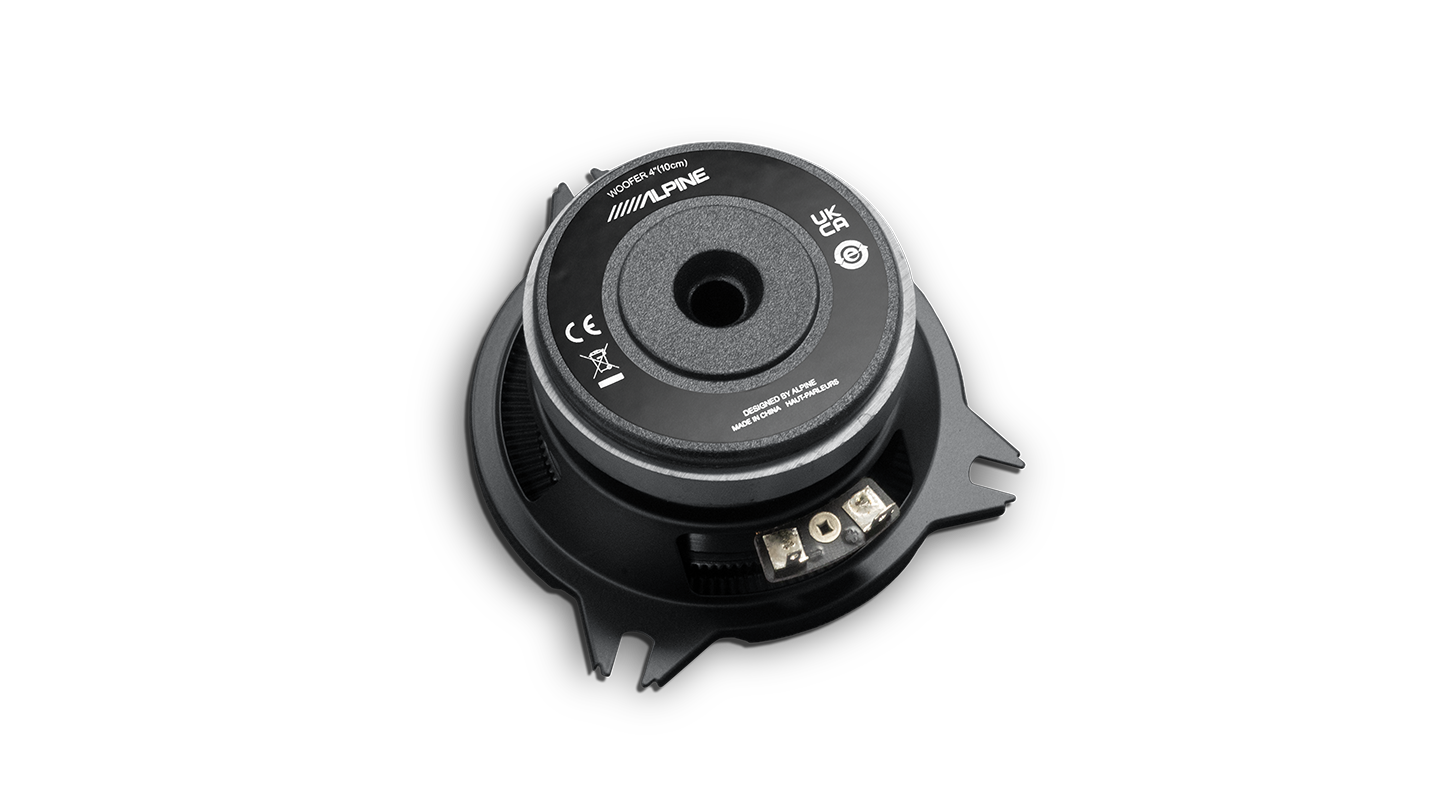 Alpine BRV-S40C BassRev 4″ 2-Way Audio Component Speaker System