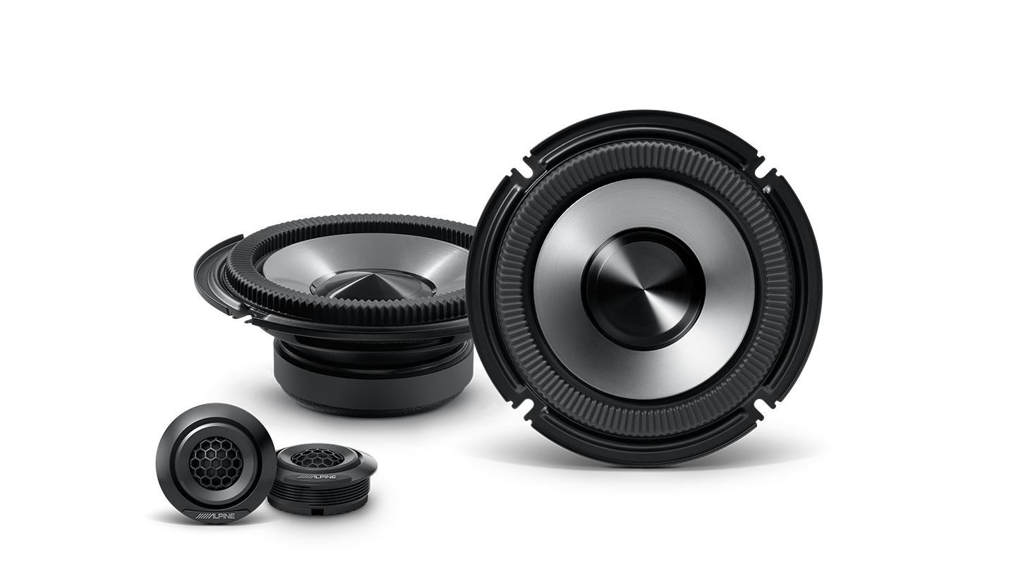 Alpine BRV-S65C BassRev 6-1/2″ 2-Way Audio Component Speaker System