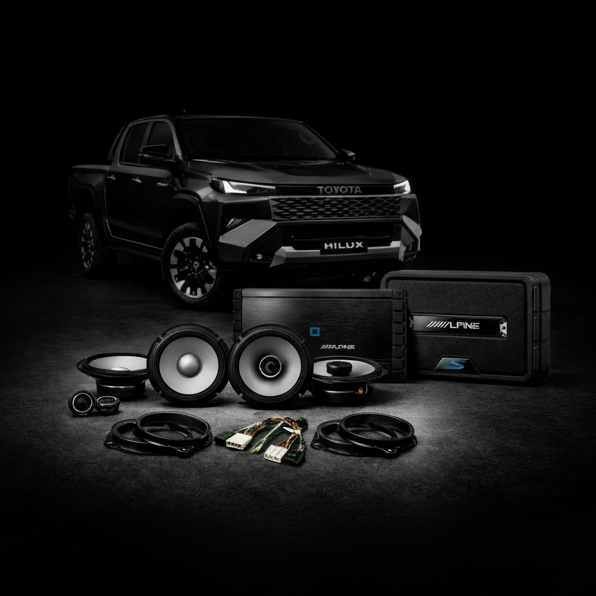 Toyota Hilux N90 Stage 2 Sound System Upgrade – Plug & Play Alpine Audio Kit