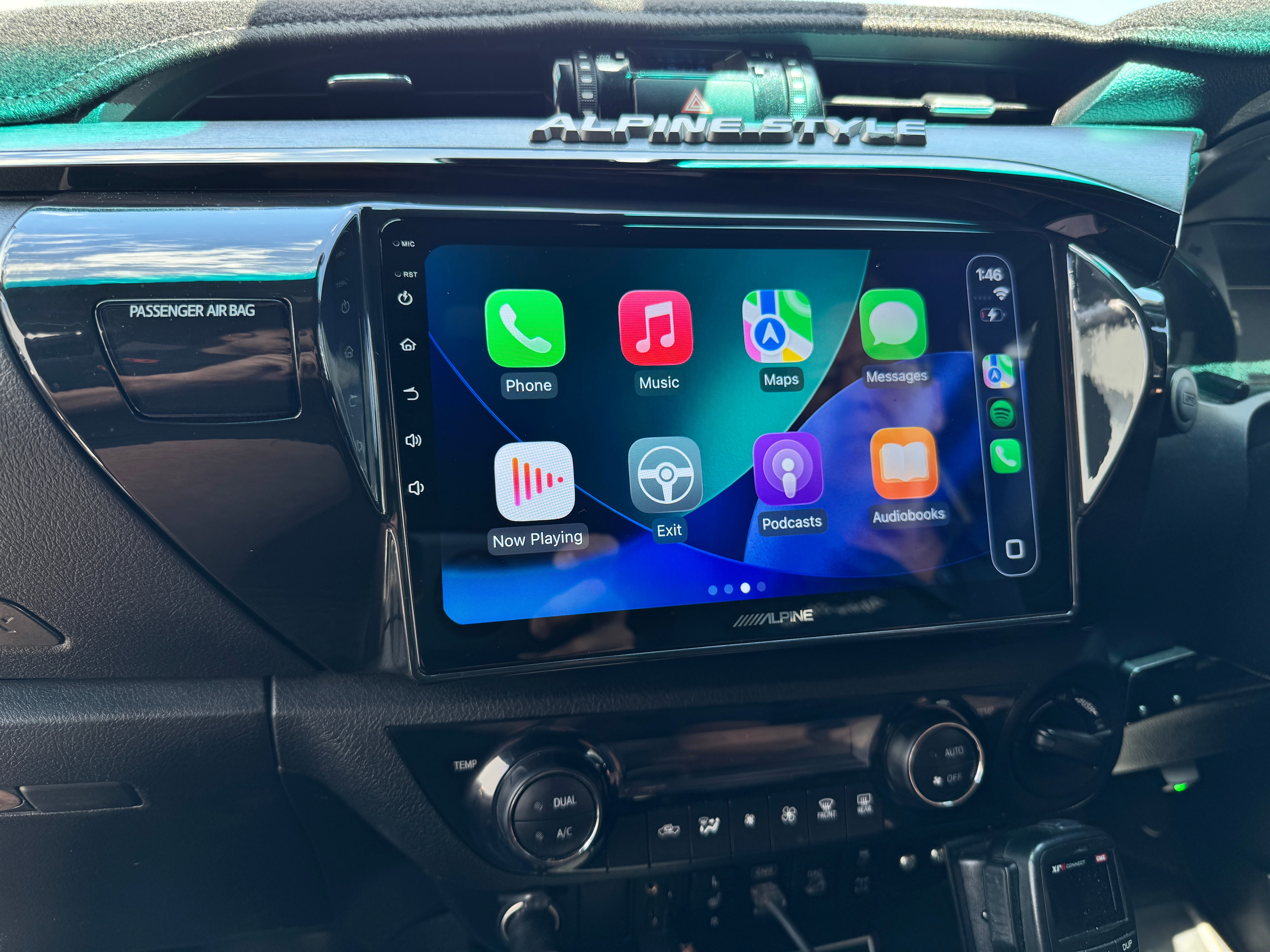 Toyota Hilux N80 2015–2025 Wireless CarPlay Upgrade Kit (Alpine 10-inch)