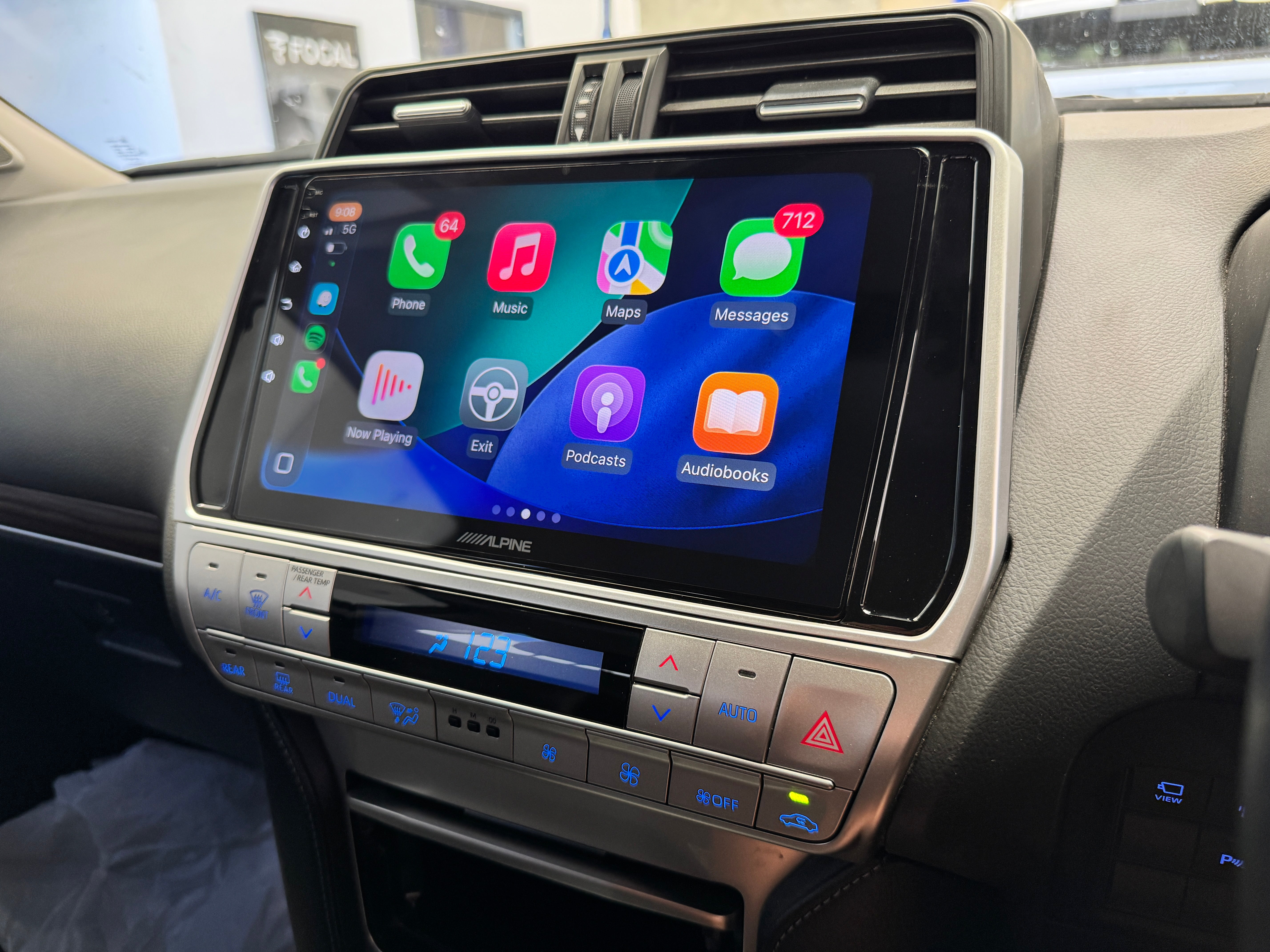 Toyota Prado 150 2018-2023 10.1" Fascia & Install Kit