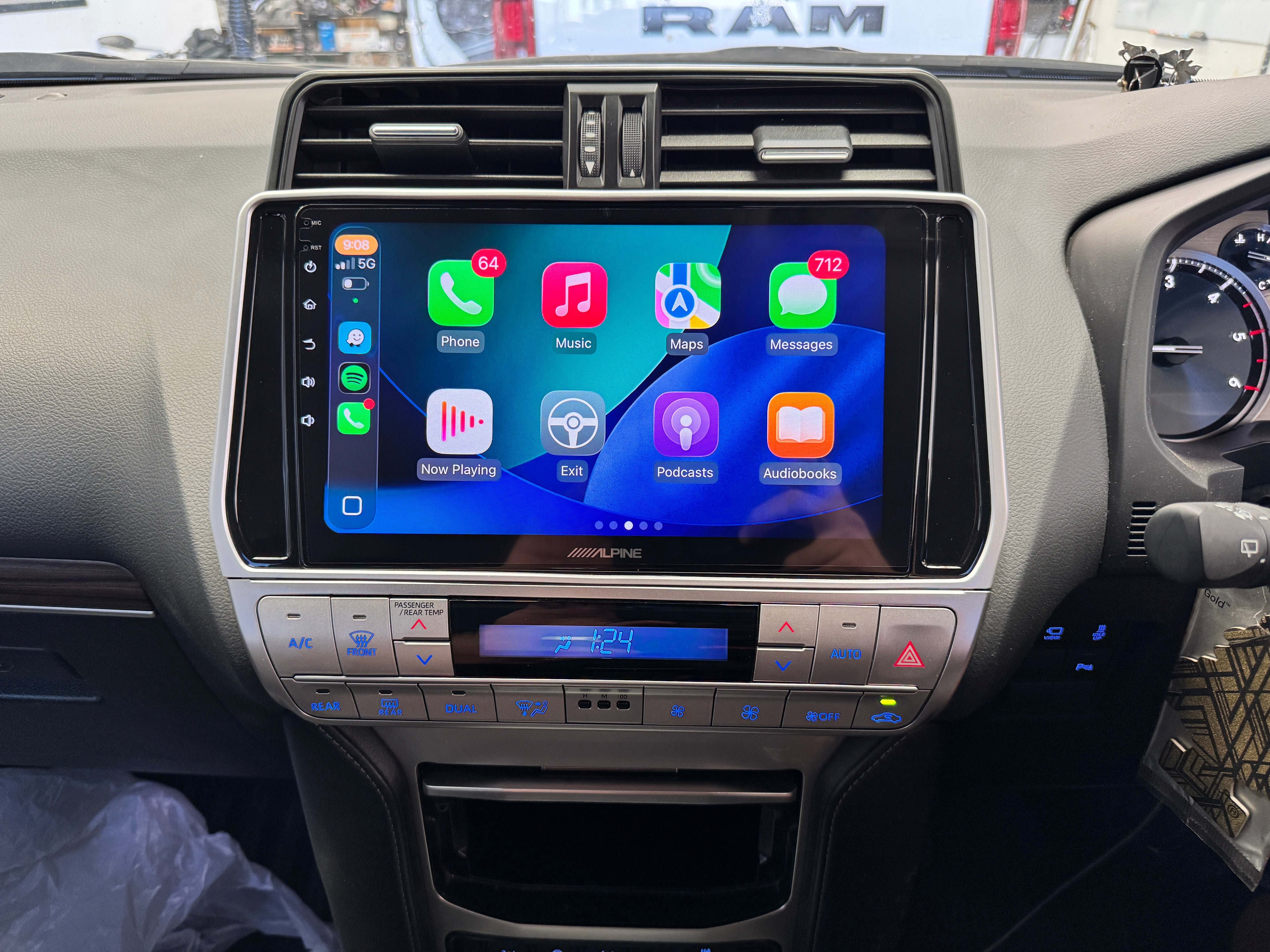 Toyota Prado 150 2018-2023 10.1" Fascia & Install Kit