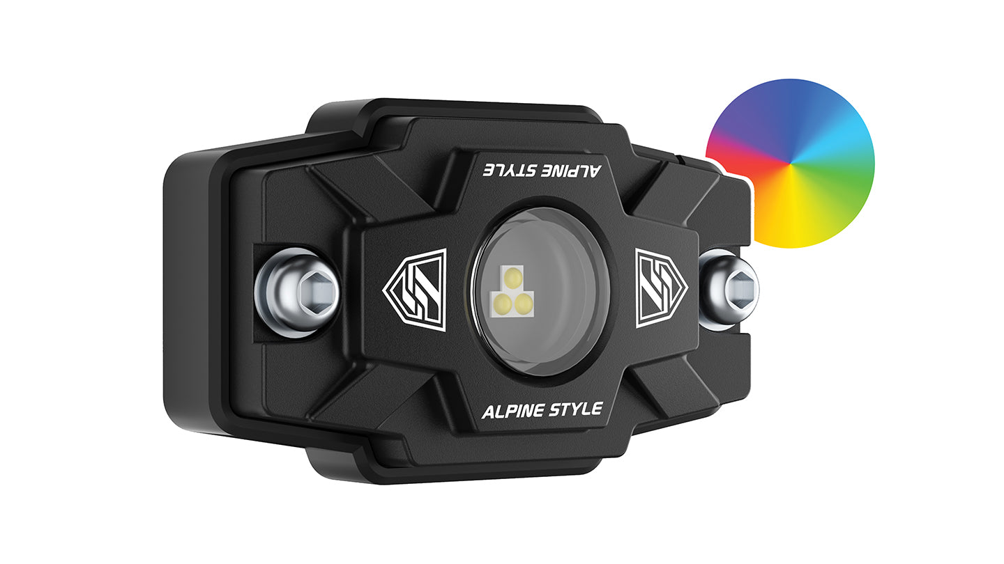 Alpine LXR-SP6 2-Inch SummitPro RGB LED Rock Light Set with App Control (Set of 6)