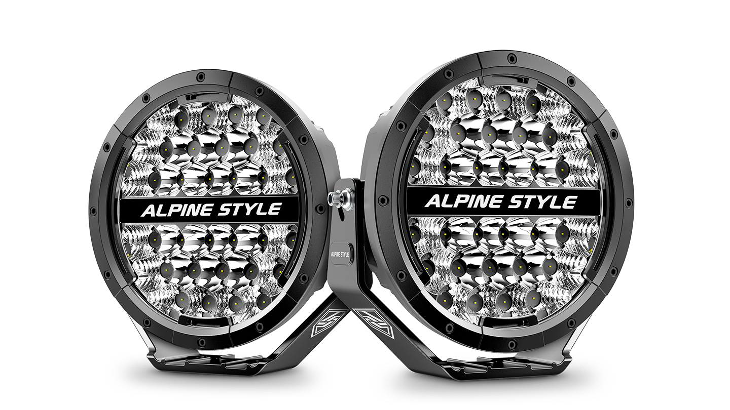 Alpine LXR-SP7 7-Inch SummitPro Premium LED Spotlight with DRL (Pair)