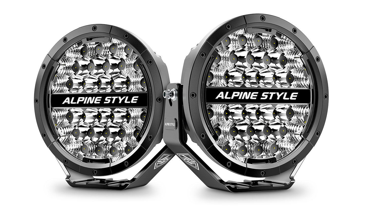 LXR-SP9 9-Inch SummitPro Premium LED Spotlight with DRL (Pair)