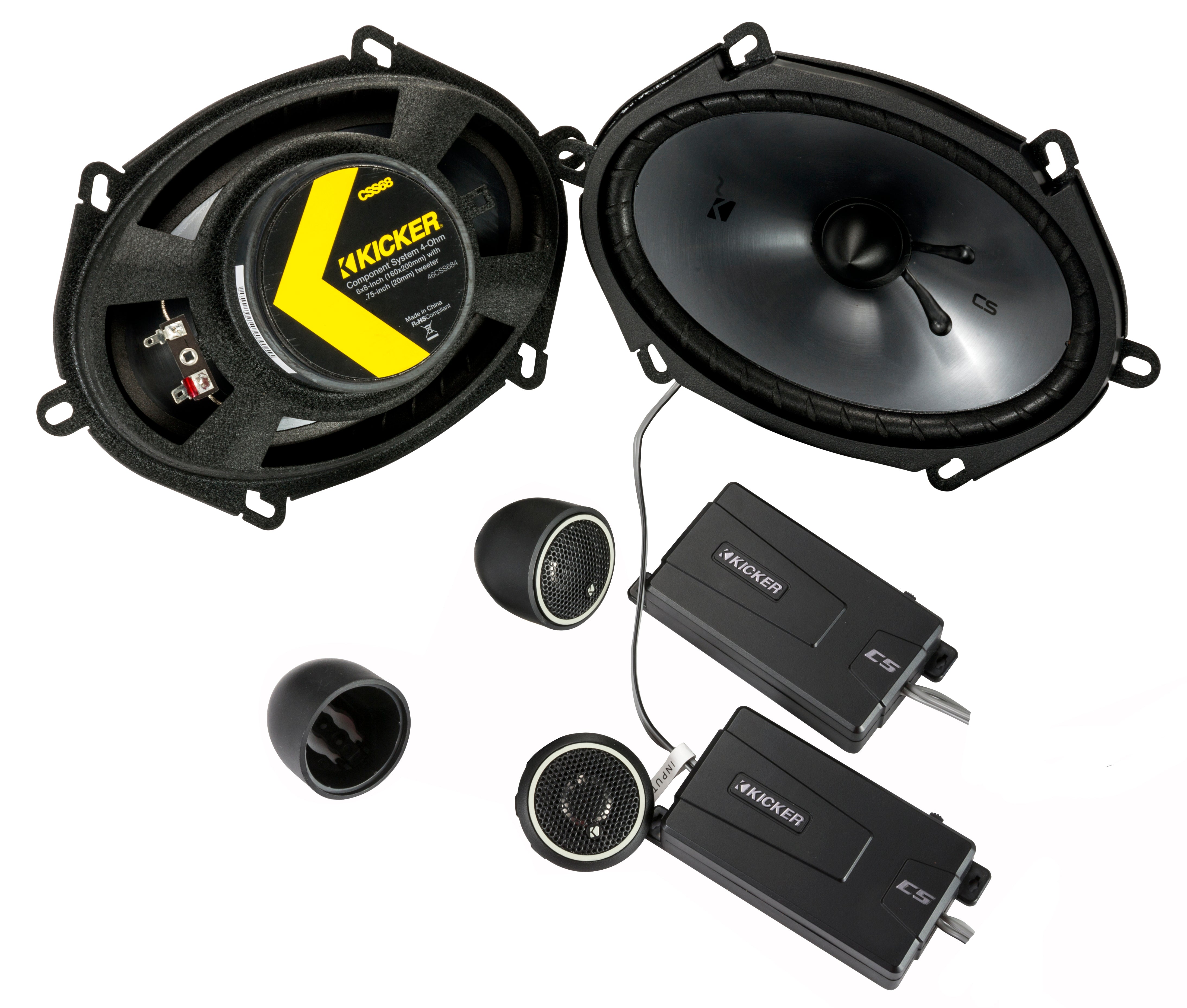 46CSS684 – 5″ X 7″ (130mm X 180mm) 75 Watts RMS Components | Kicker Car Audio – Oz Audio Shop