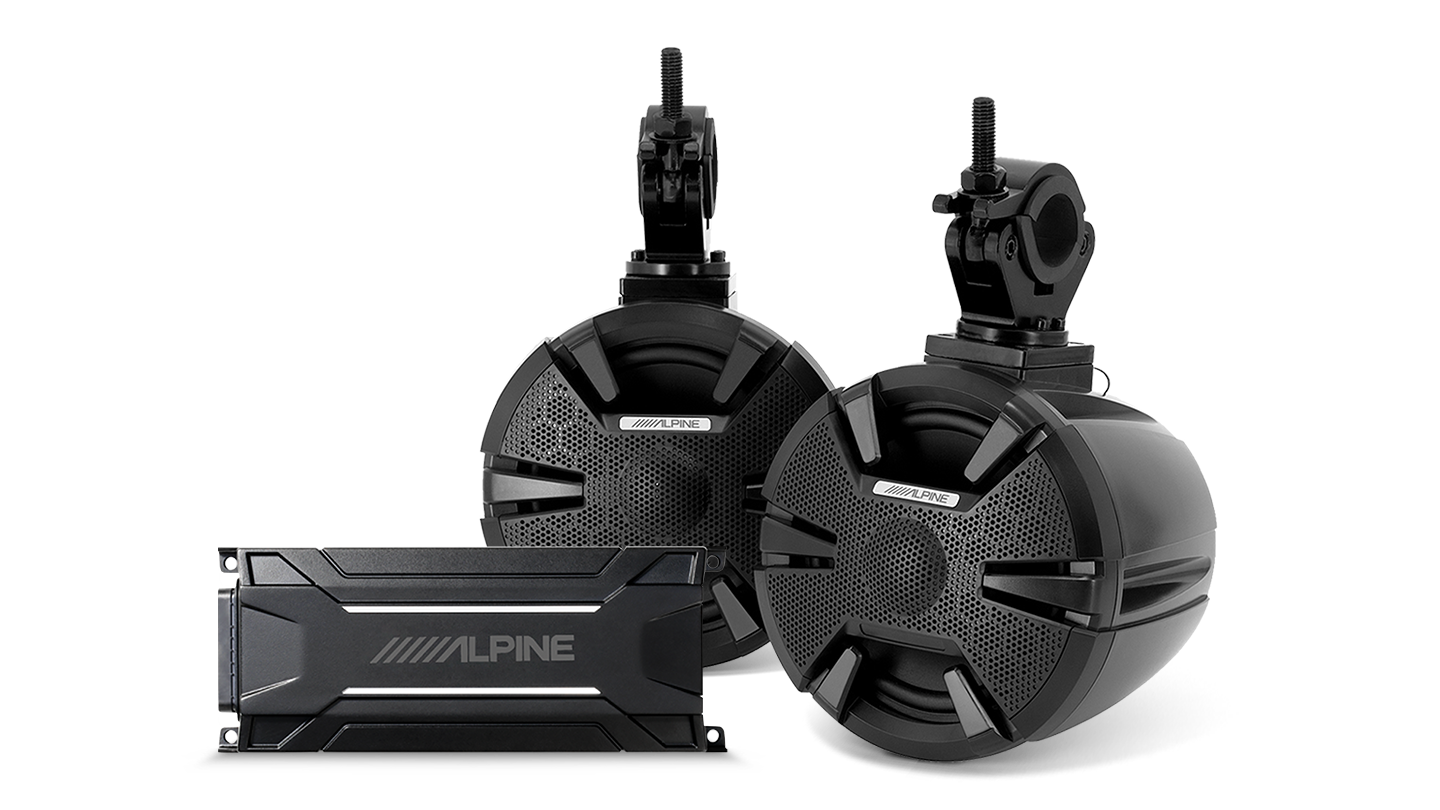 PSS-SX01 Weather-Resistant Rail Mount Bluetooth Amplified Sound System