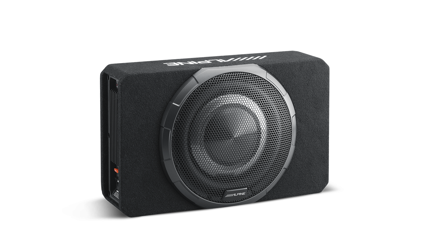 Alpine PWV-SB10 BassRev 10″ Slim-Line Powered Subwoofer