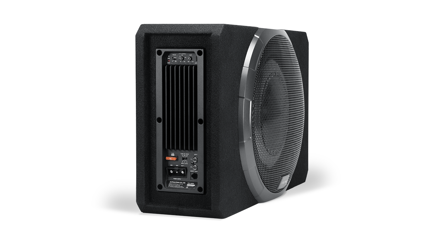Alpine PWV-SB10 BassRev 10″ Slim-Line Powered Subwoofer