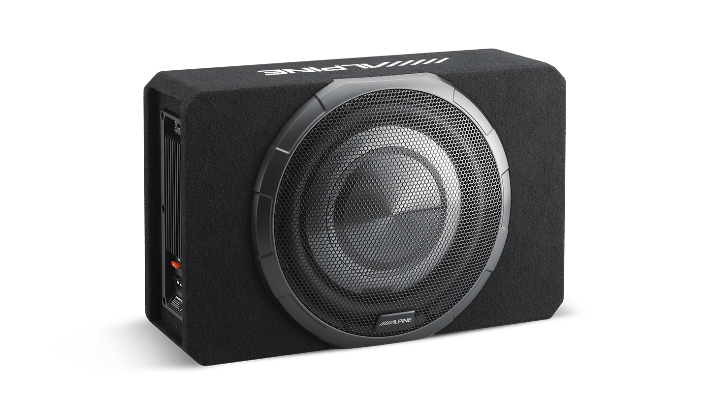 Alpine PWV-SB12 BassRev 12″ Slim-Line Powered Subwoofer