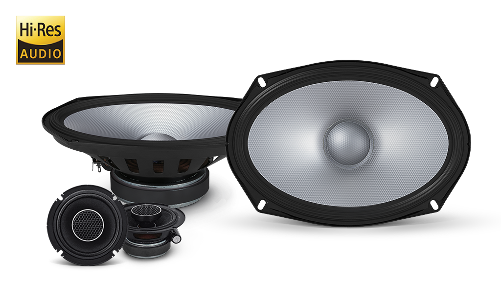 Alpine S-Series 6×9 Inch Component + 3″ Coaxial Hi-Res Audio Component Speaker System