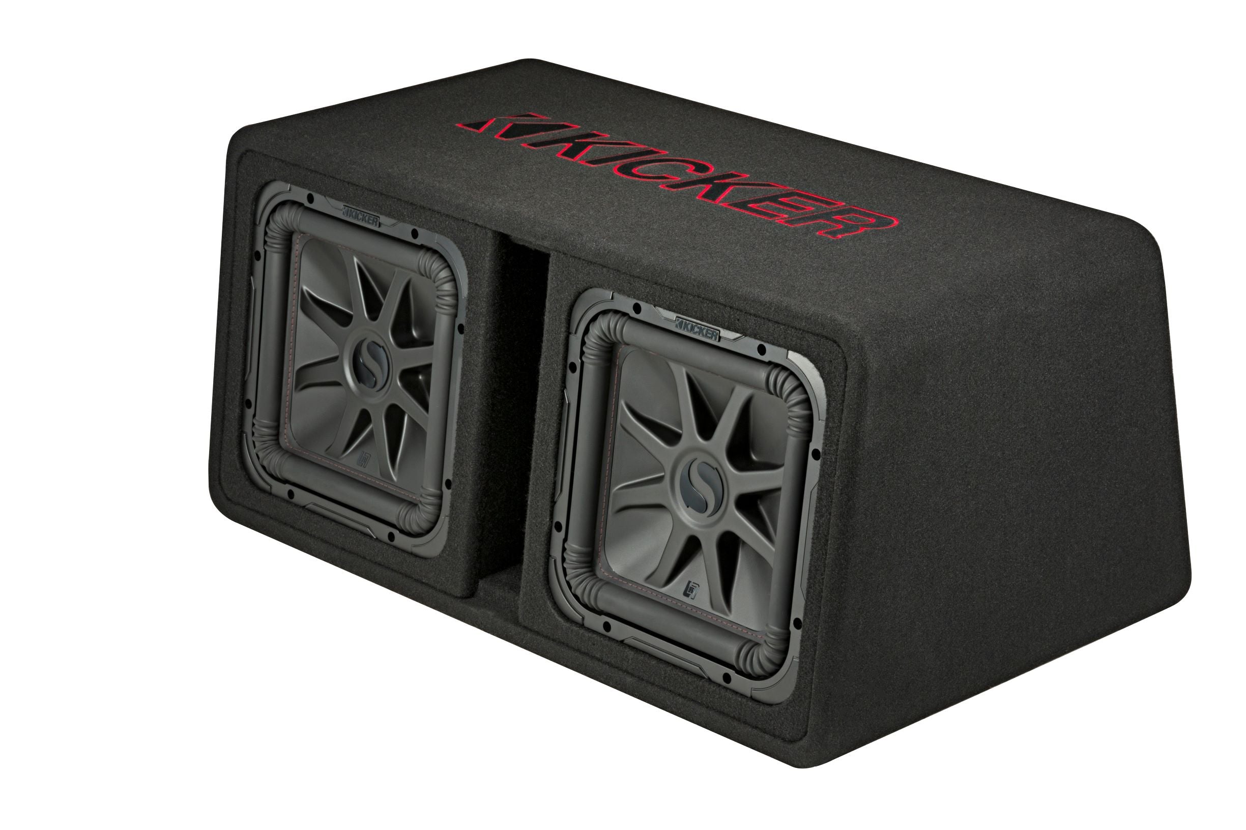 45DL7R122 -Dual 12″ Ported Enclosure 1200 Watts RMS | Kicker Car Audio – Oz Audio Shop