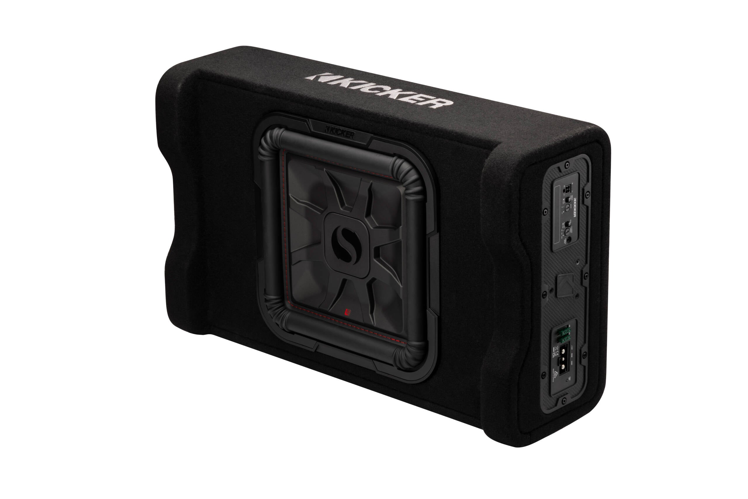 53PL7TDF12 – Powered Downward Firing 12″ Enclosure | Kicker Car Audio – Oz Audio Shop