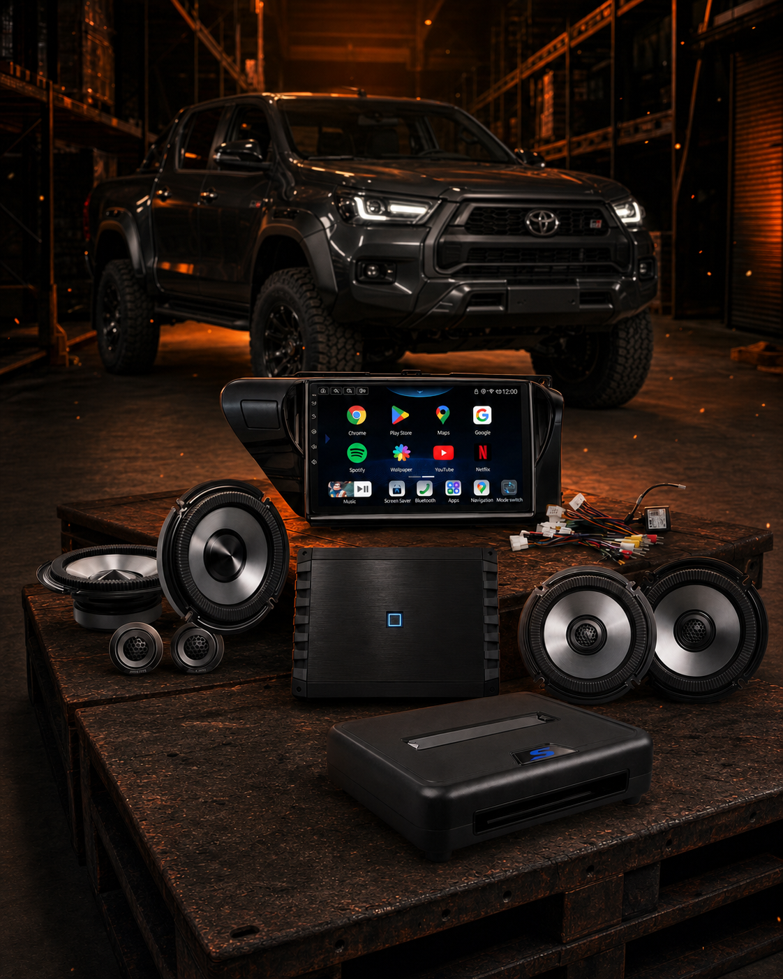 HiLux N80 Stage 2 Full System DIY Kit - Complete Audio Bundle