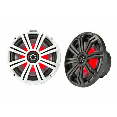 Kicker Marine 8″ LED Coaxial Speakers