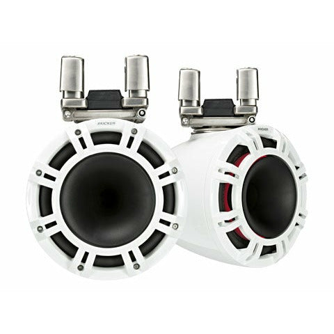 Kicker Marine 9″ LED Tower Speakers White