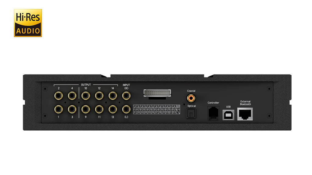 Alpine Status Hi-Res 14-channel Digital Signal Processor (DSP) with integrated 12-channel Amplifier