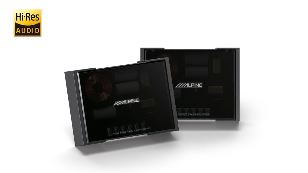 Alpine Status Hi-Res 6-1/2″ (16.5cm) 2-Way Slim-fit Component Speaker Set