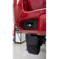 150 Prado Rear Work Lights Bracket detail view of bracket design and finish