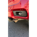 150 Prado Rear Work Lights Bracket close-up with Lightforce ROK9 light illuminated