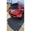 150 Prado Rear Work Lights Bracket side angle installed in rear bumper